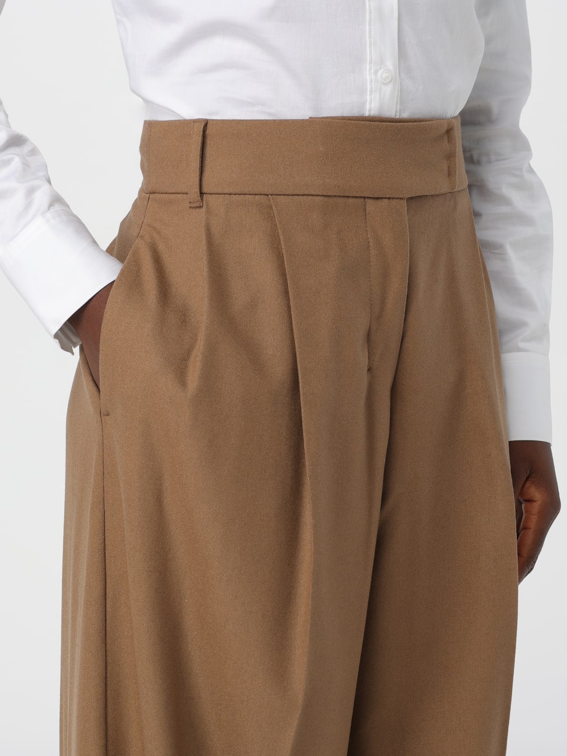 'S MAX MARA PANTS: Pants woman 's Max Mara, Camel - Img 4