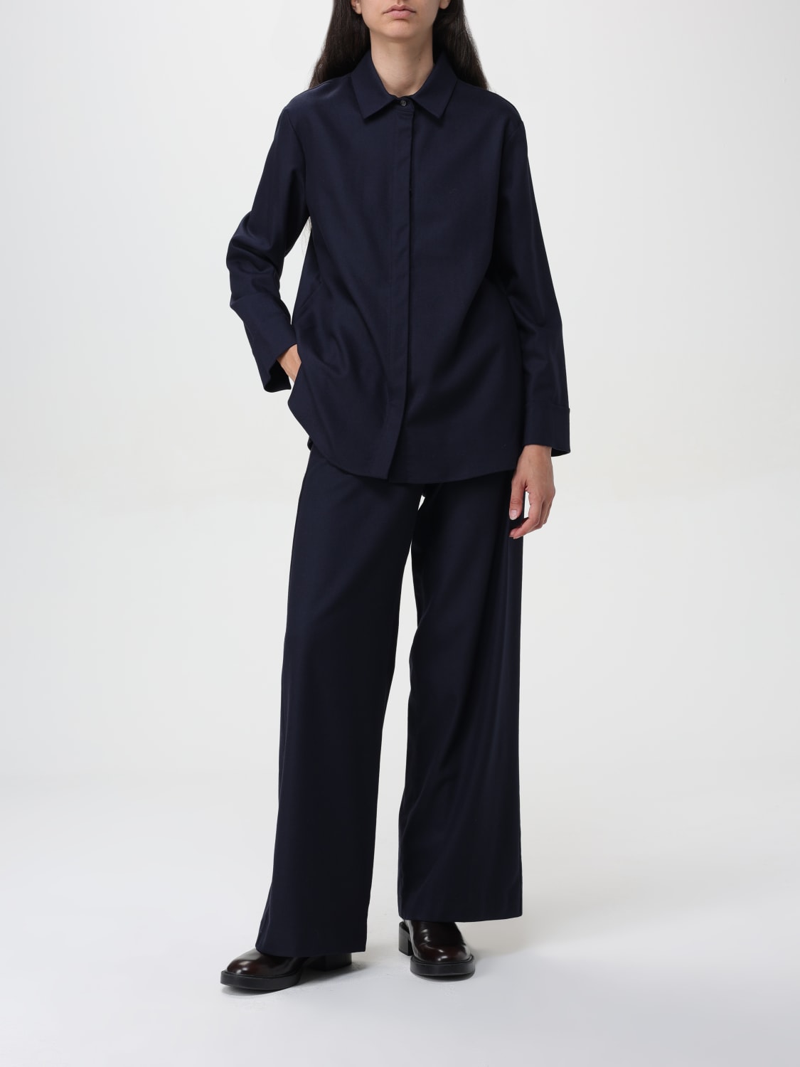 'S MAX MARA SHIRT: Shirt woman 's Max Mara, Blue - Img 2