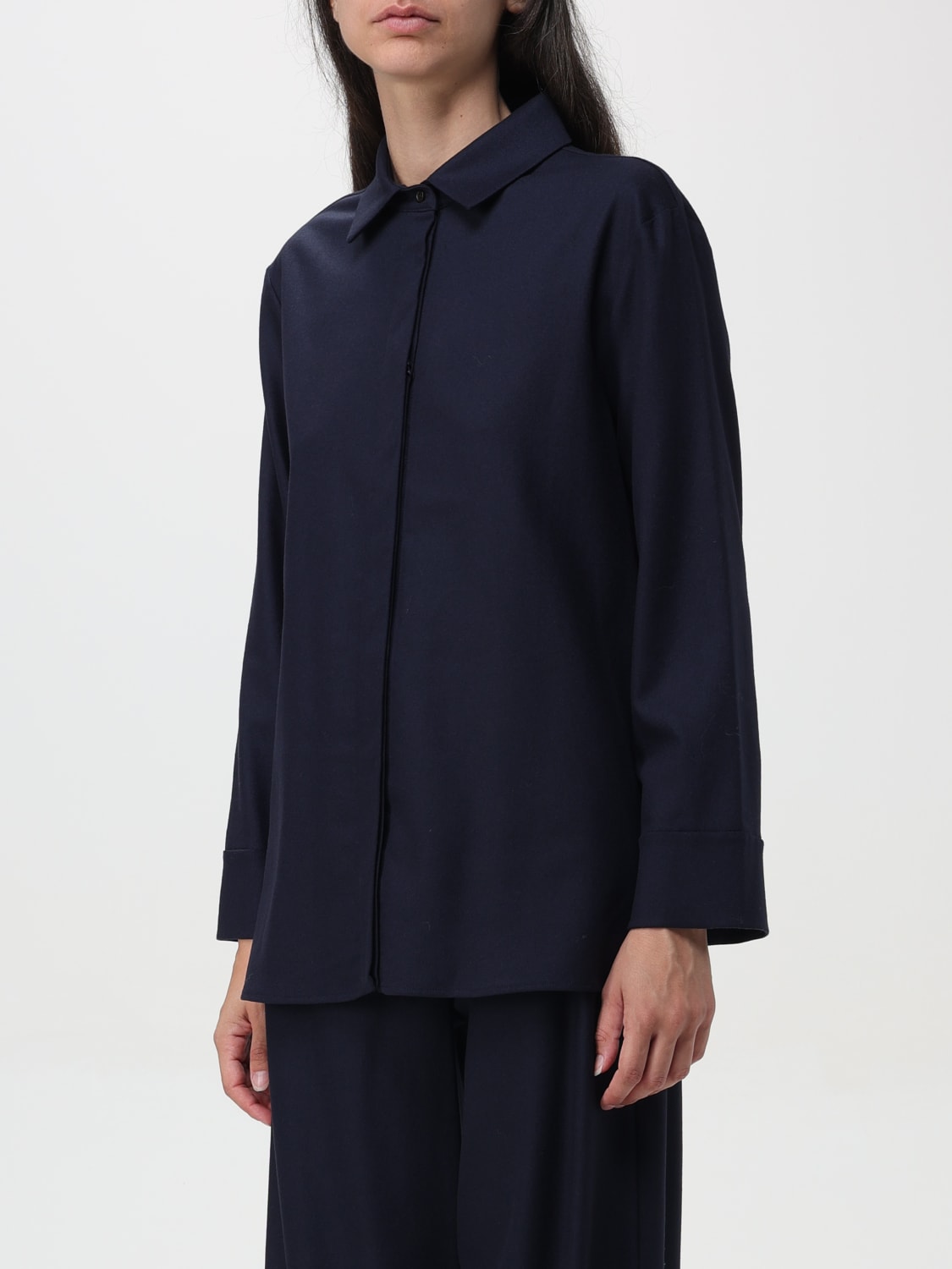 'S MAX MARA SHIRT: Shirt woman 's Max Mara, Blue - Img 4