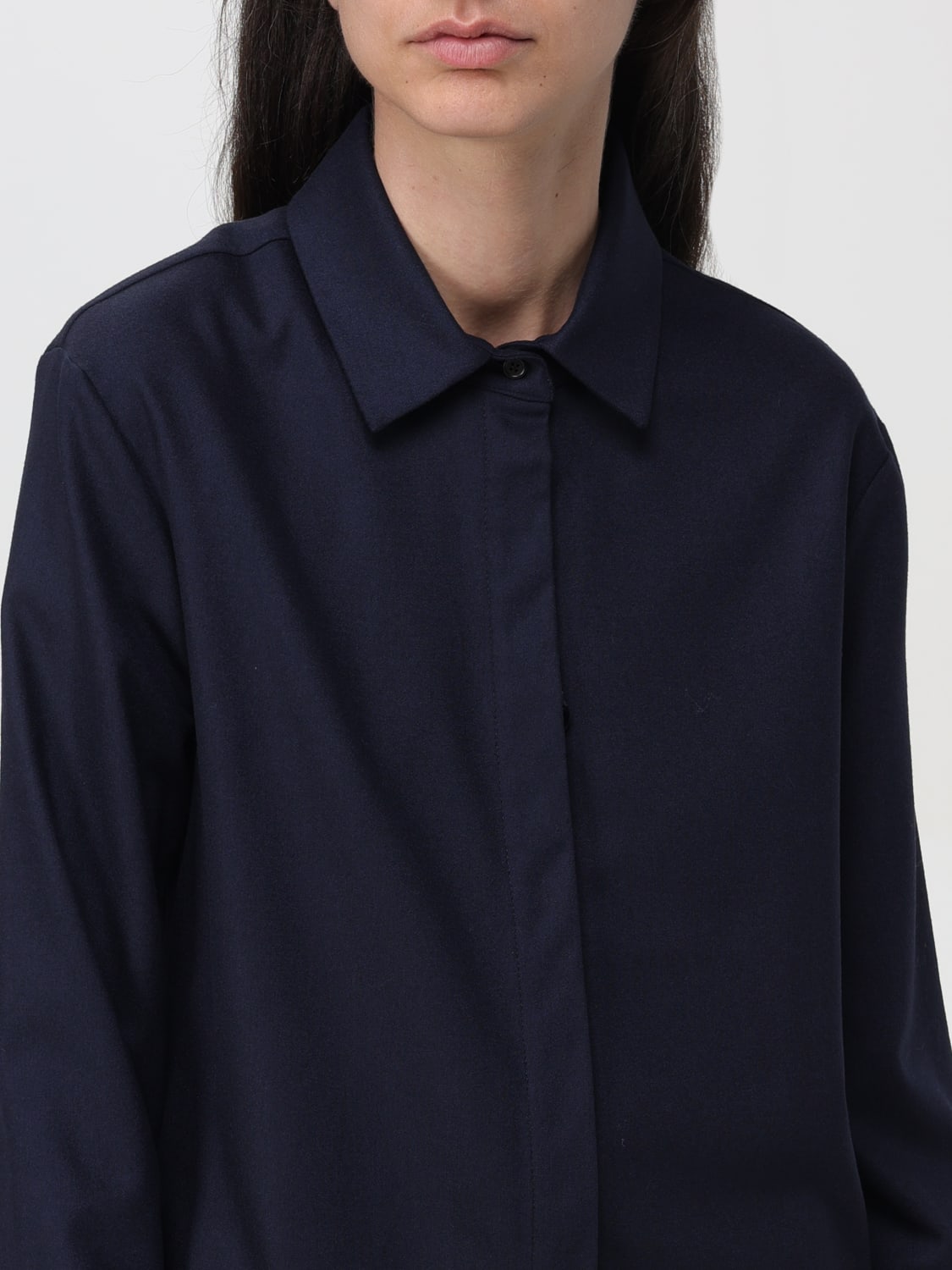 'S MAX MARA SHIRT: Shirt woman 's Max Mara, Blue - Img 5