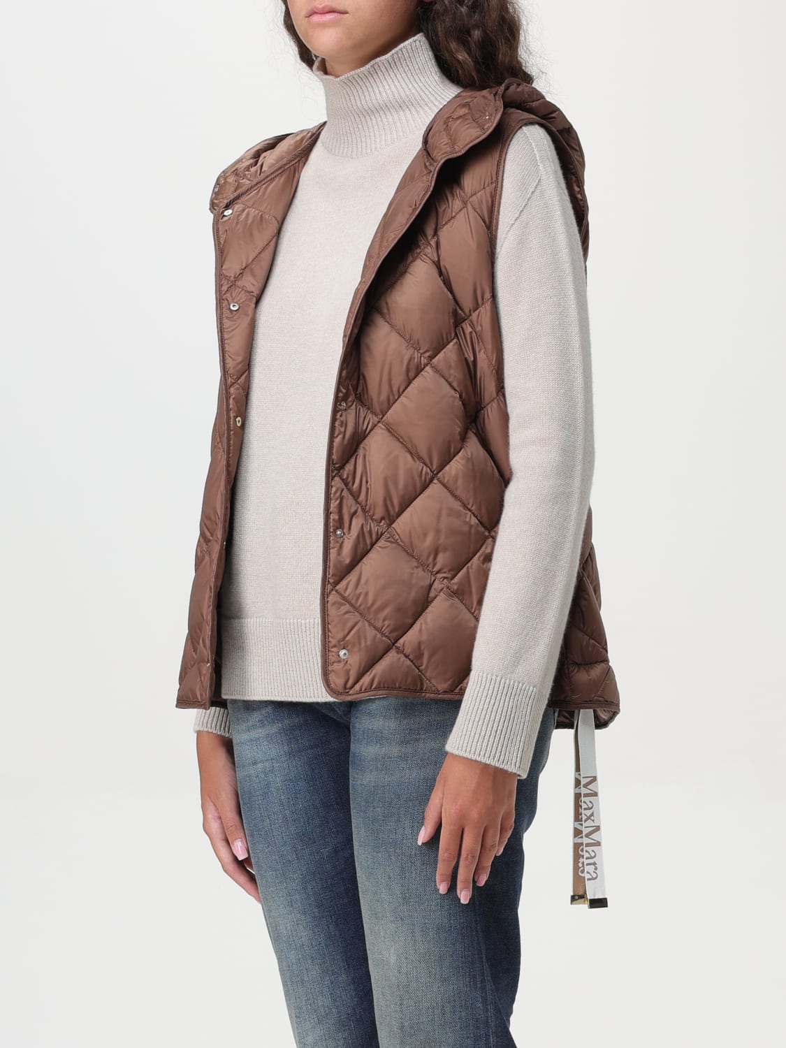 MAX MARA THE CUBE WAISTCOAT: Max Mara The Cube women's vest, Camel - Img 3