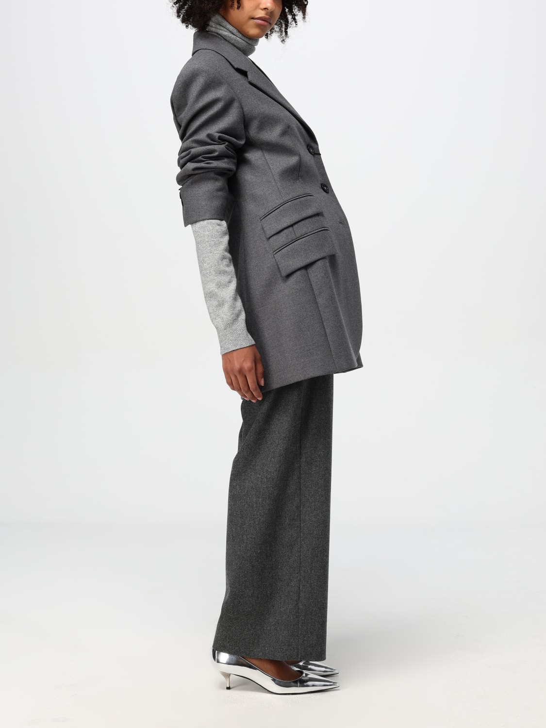 スーツ SPORTMAX Women Suit Jackets 2422046023002 Grey Sportmax Outlet: Blazer woman - Grey | Sportmax blazer