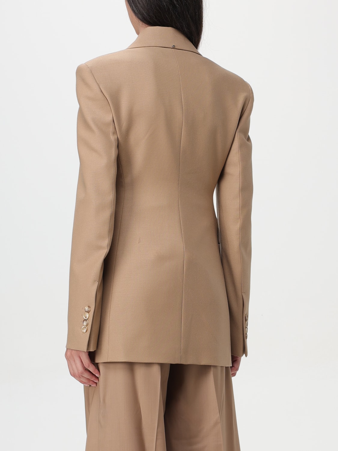 SPORTMAX BLAZER: Blazer a monopetto Sportmax, Biscotto - Img 3