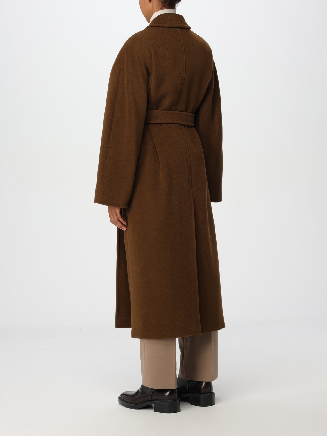 MAX MARA COAT: Coat woman Max Mara, Leather - Img 3