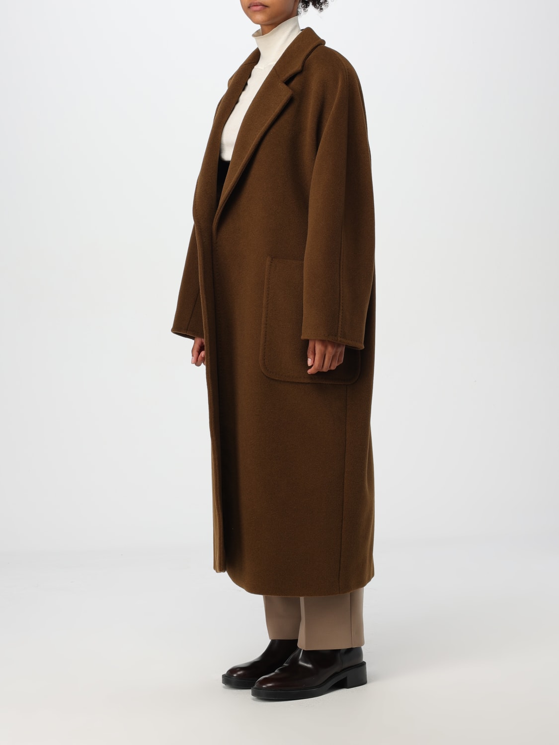 MAX MARA COAT: Coat woman Max Mara, Leather - Img 4