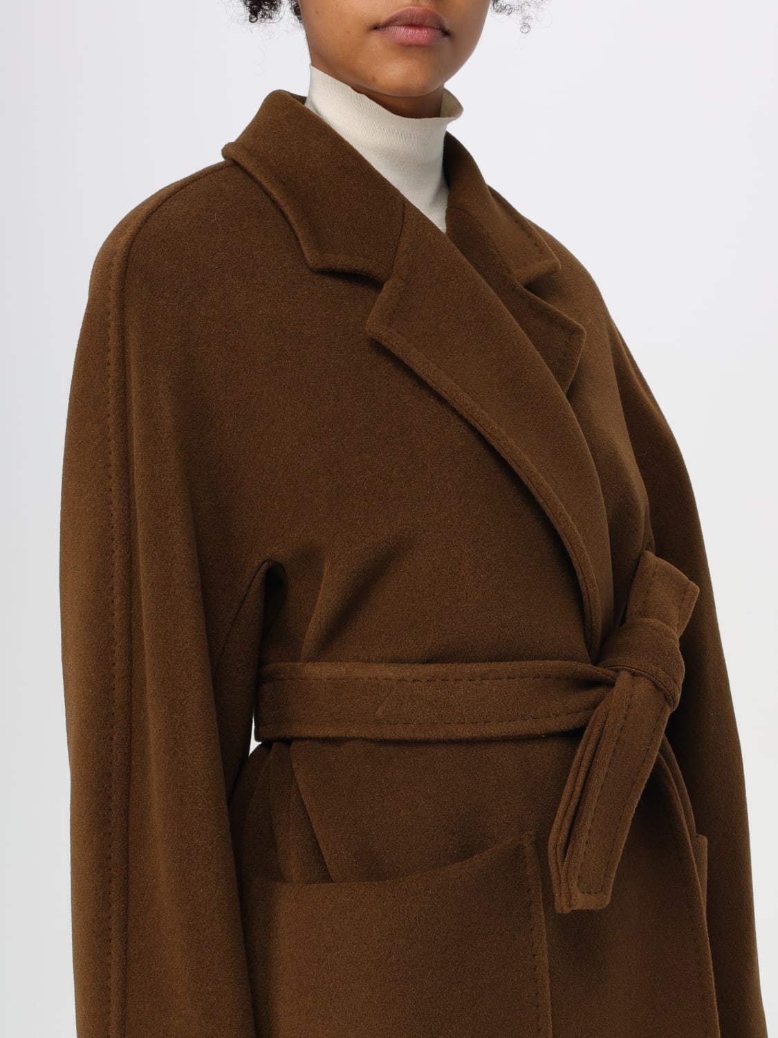 MAX MARA COAT: Coat woman Max Mara, Leather - Img 5