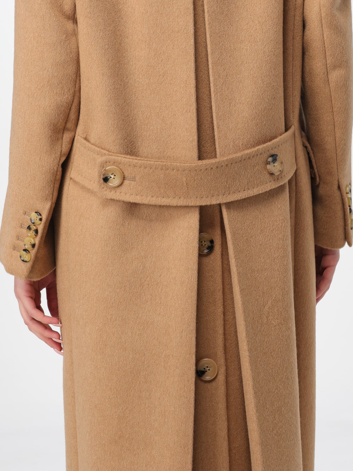 MAX MARA COAT: Coat woman Max Mara, Camel - Img 5