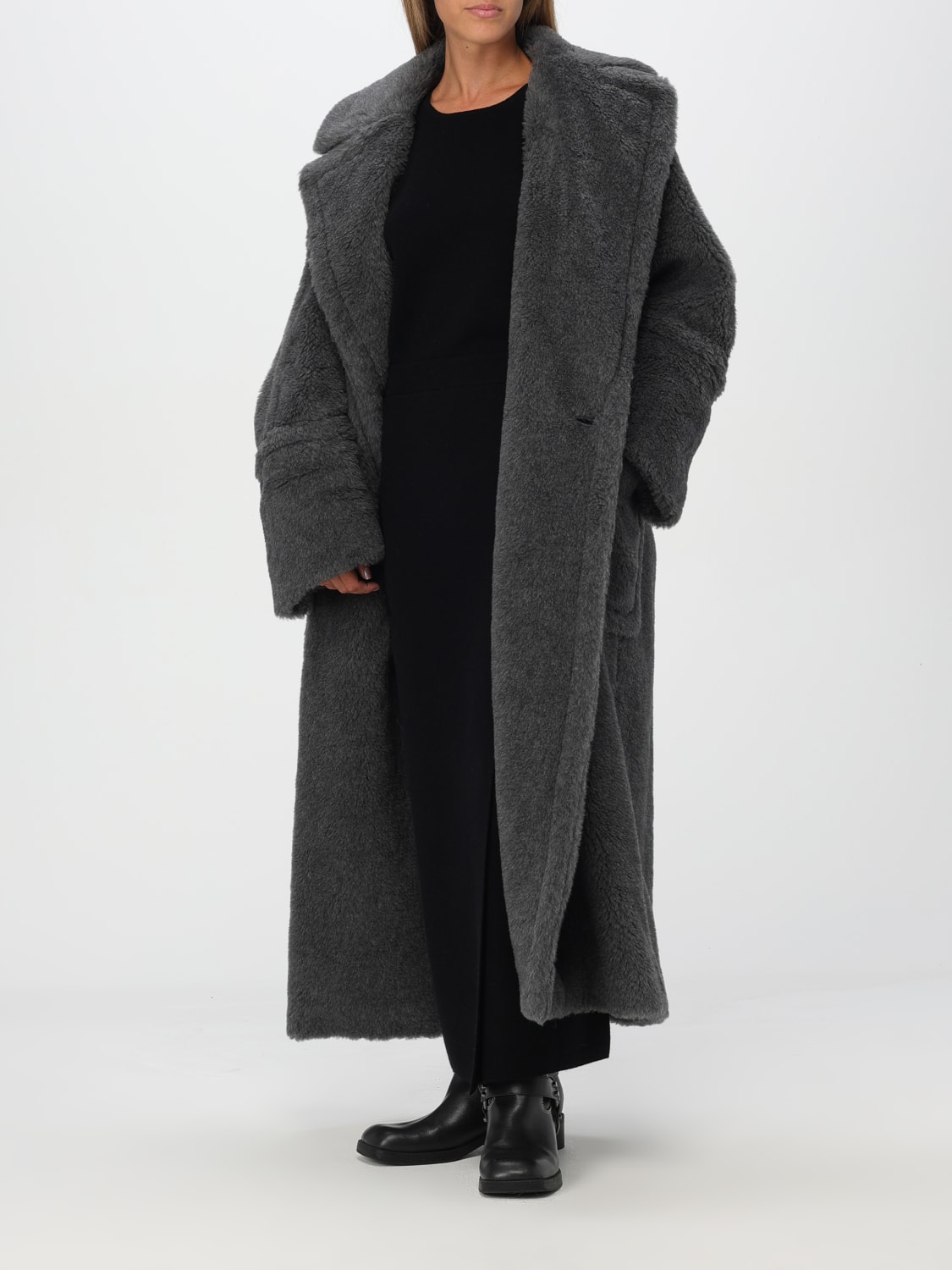 MAX MARA COAT: Coat woman Max Mara, Grey - Img 2