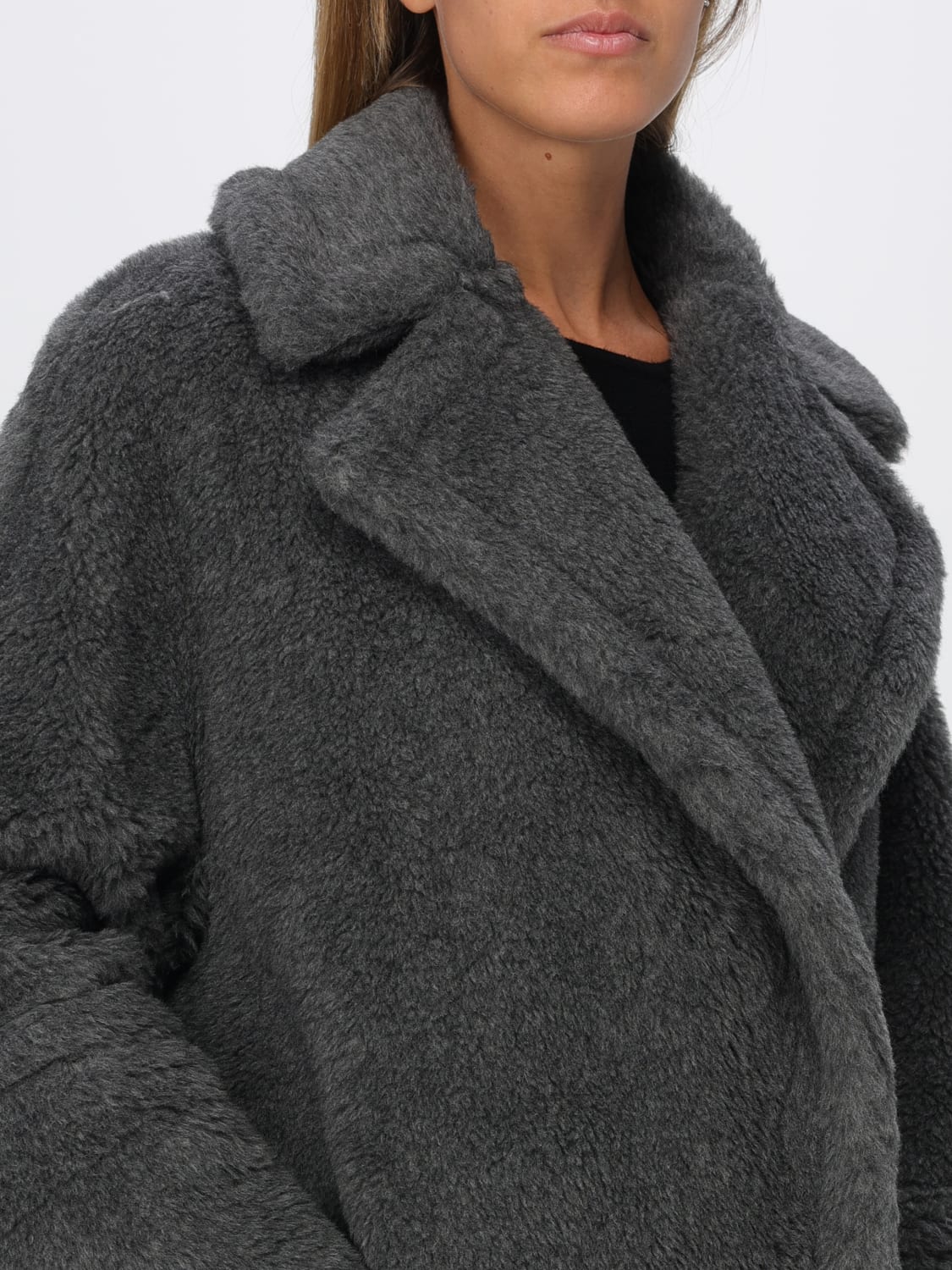 MAX MARA COAT: Coat woman Max Mara, Grey - Img 5