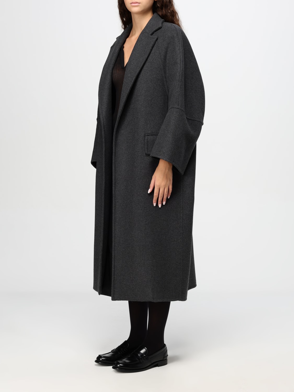 MAX MARA COAT: Coat woman Max Mara, Grey - Img 4