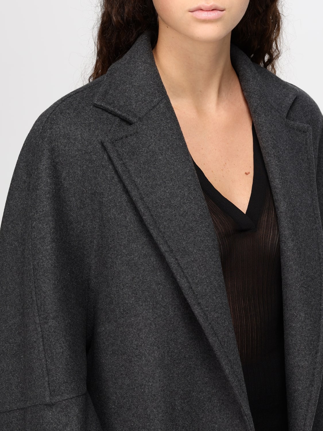 MAX MARA COAT: Coat woman Max Mara, Grey - Img 5