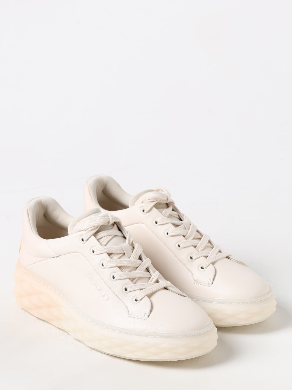 JIMMY CHOO SNEAKERS: Sneakers woman Jimmy Choo, Yellow Cream - Img 2