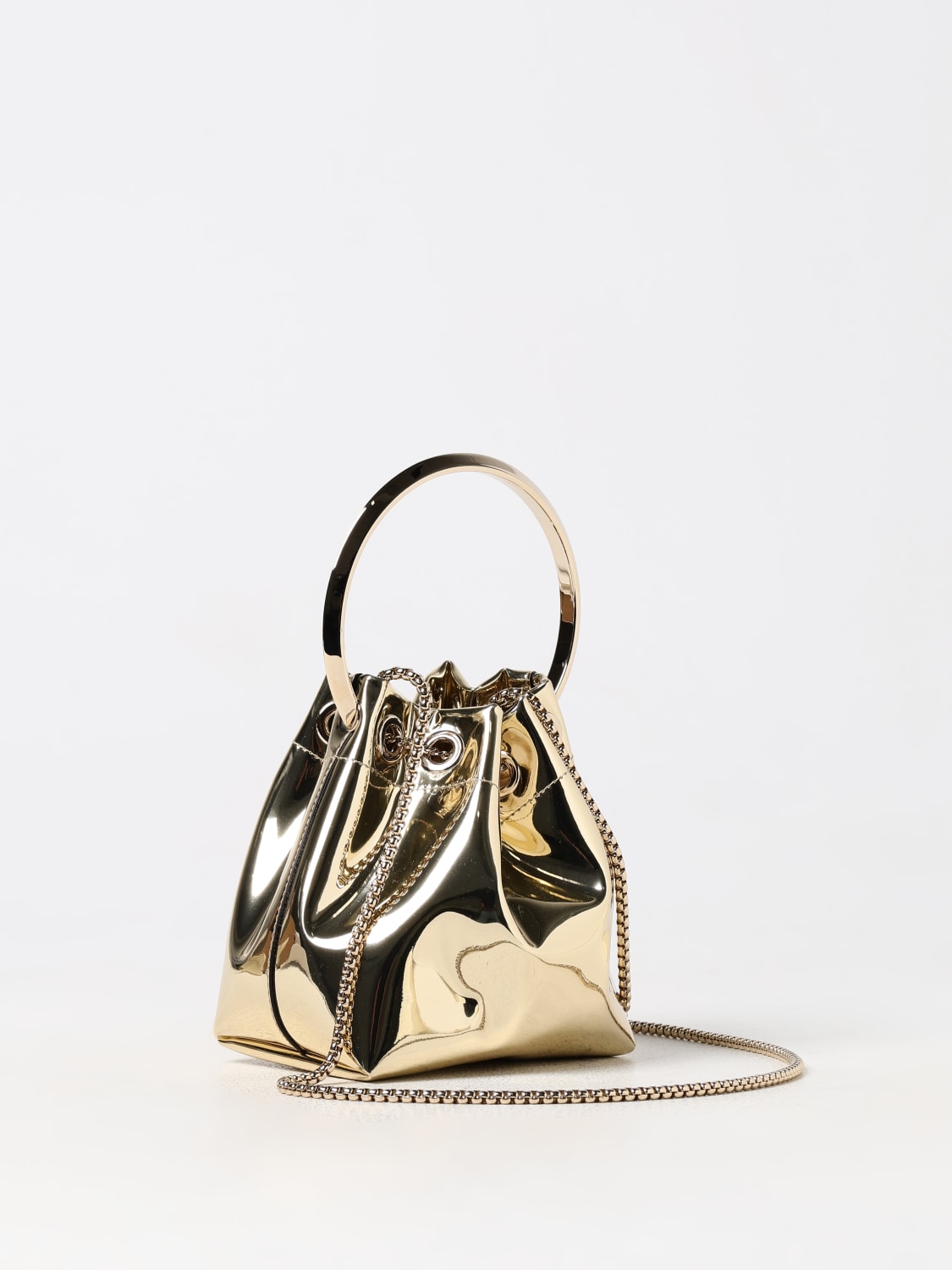 JIMMY CHOO MINI SAC À MAIN: Sac porté épaule femme Jimmy Choo, Or - Img 3