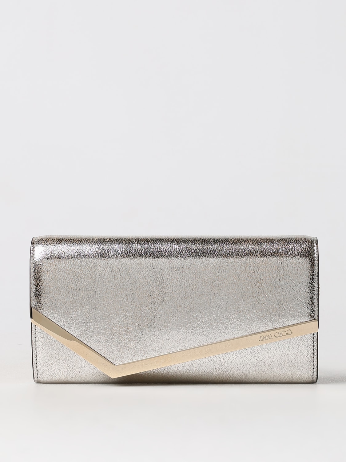 Giglio Clutch Emmie Jimmy Choo in pelle laminata