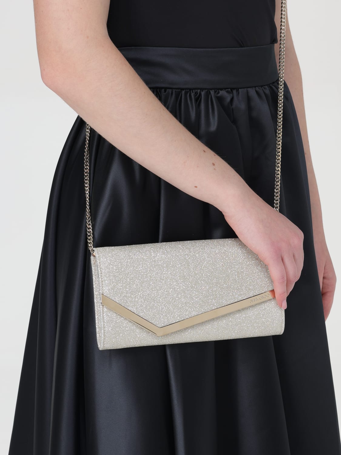 JIMMY CHOO MINI SAC: Sac porté épaule femme Jimmy Choo, Champagne - Img 2