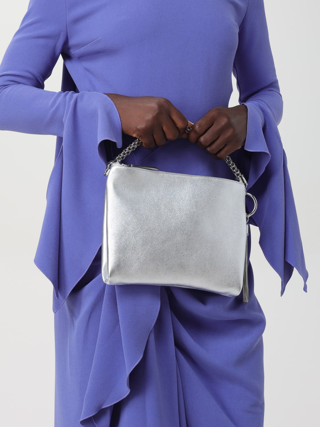 JIMMY CHOO MINITASCHE: Schultertasche damen Jimmy Choo, Silber - Img 2