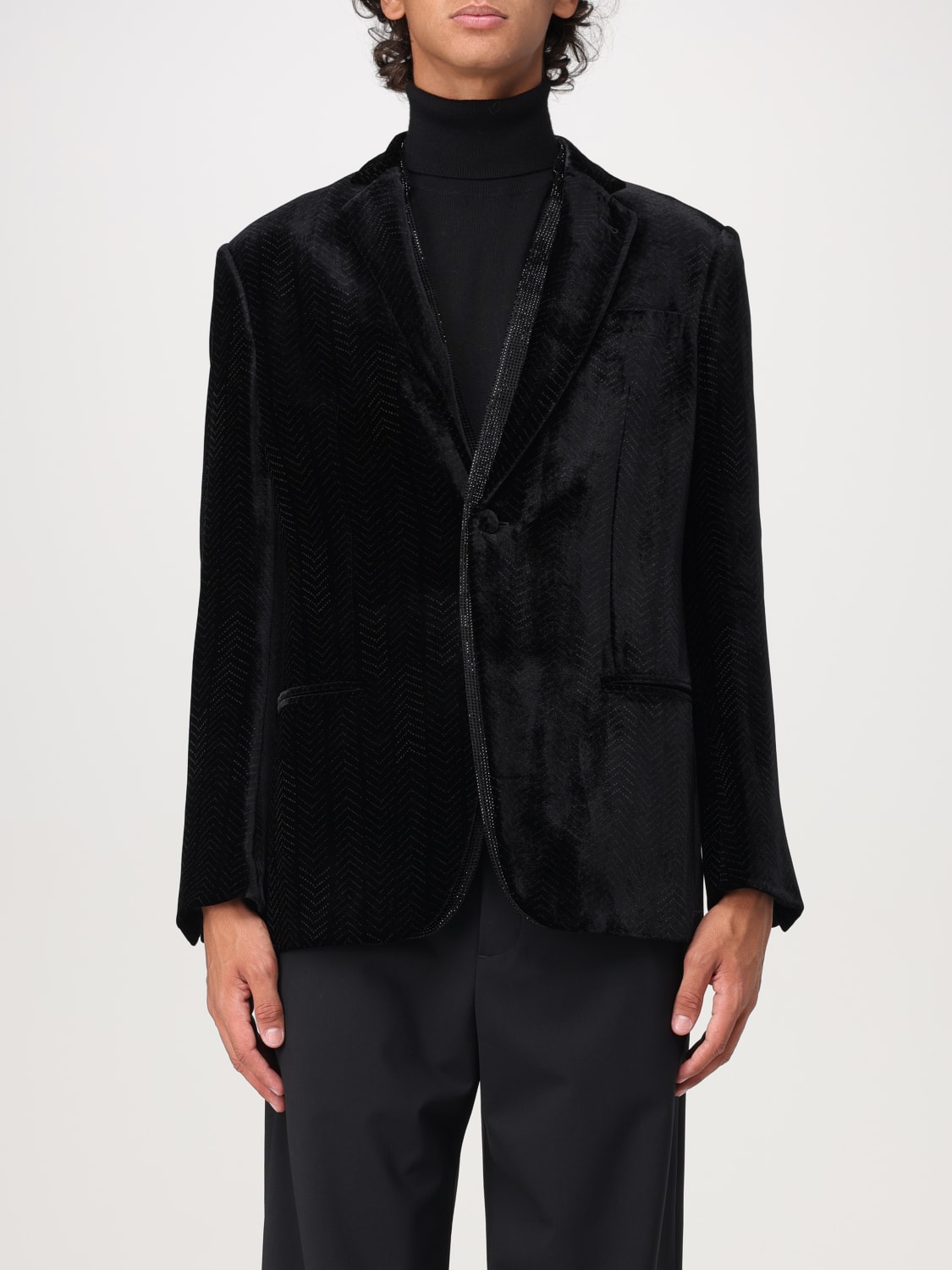 Giglio Blazer in velluto Giorgio Armani