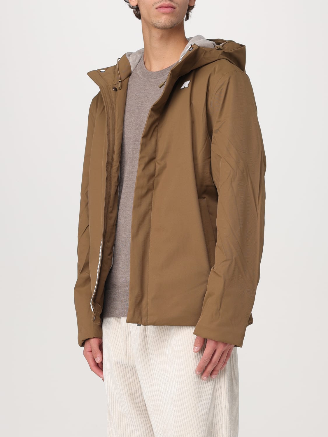 K-WAY JACKET: Jacket men K-way, Brown - Img 3