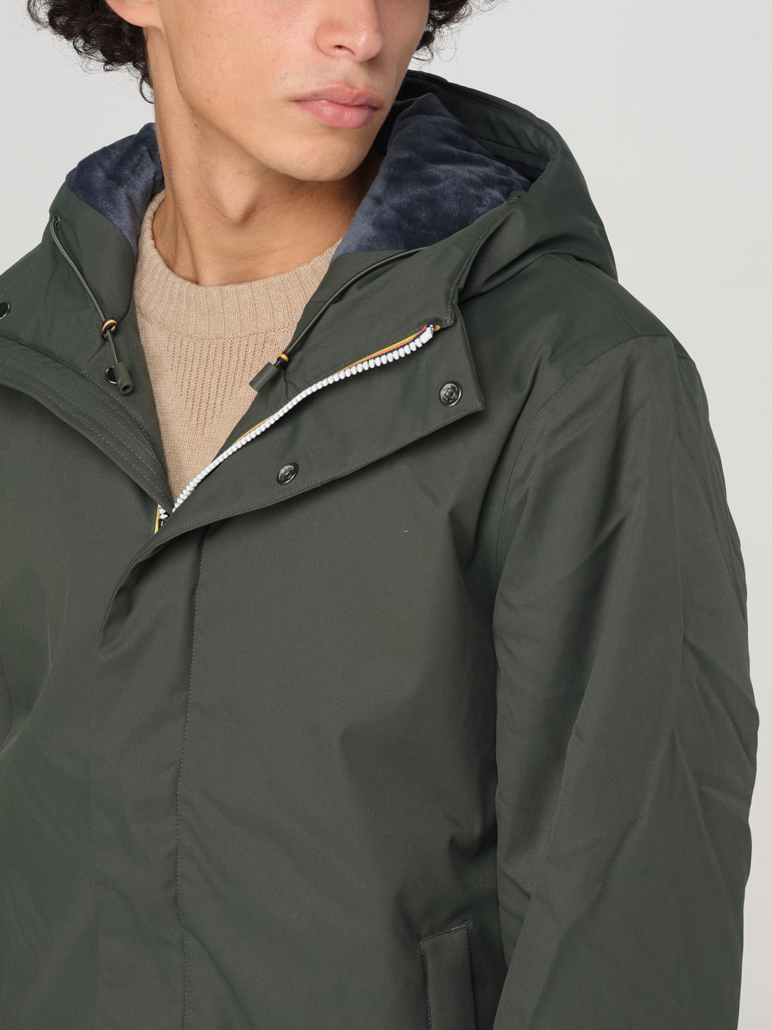 K-WAY JACKET: Jacket men K-way, Military - Img 4
