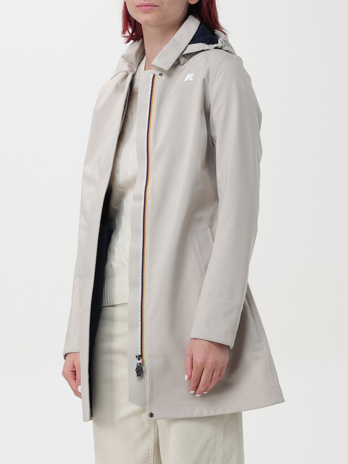 K-WAY VESTE: Manteau femme K-way, Beige - Img 3