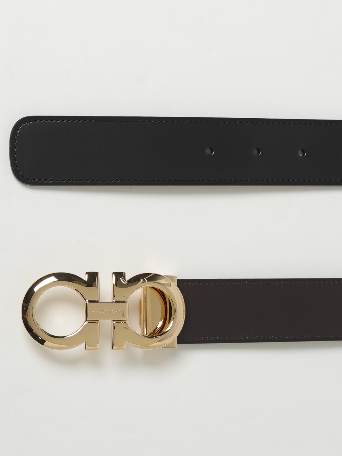 FERRAGAMO BELT: Belt men Ferragamo, Black - Img 3