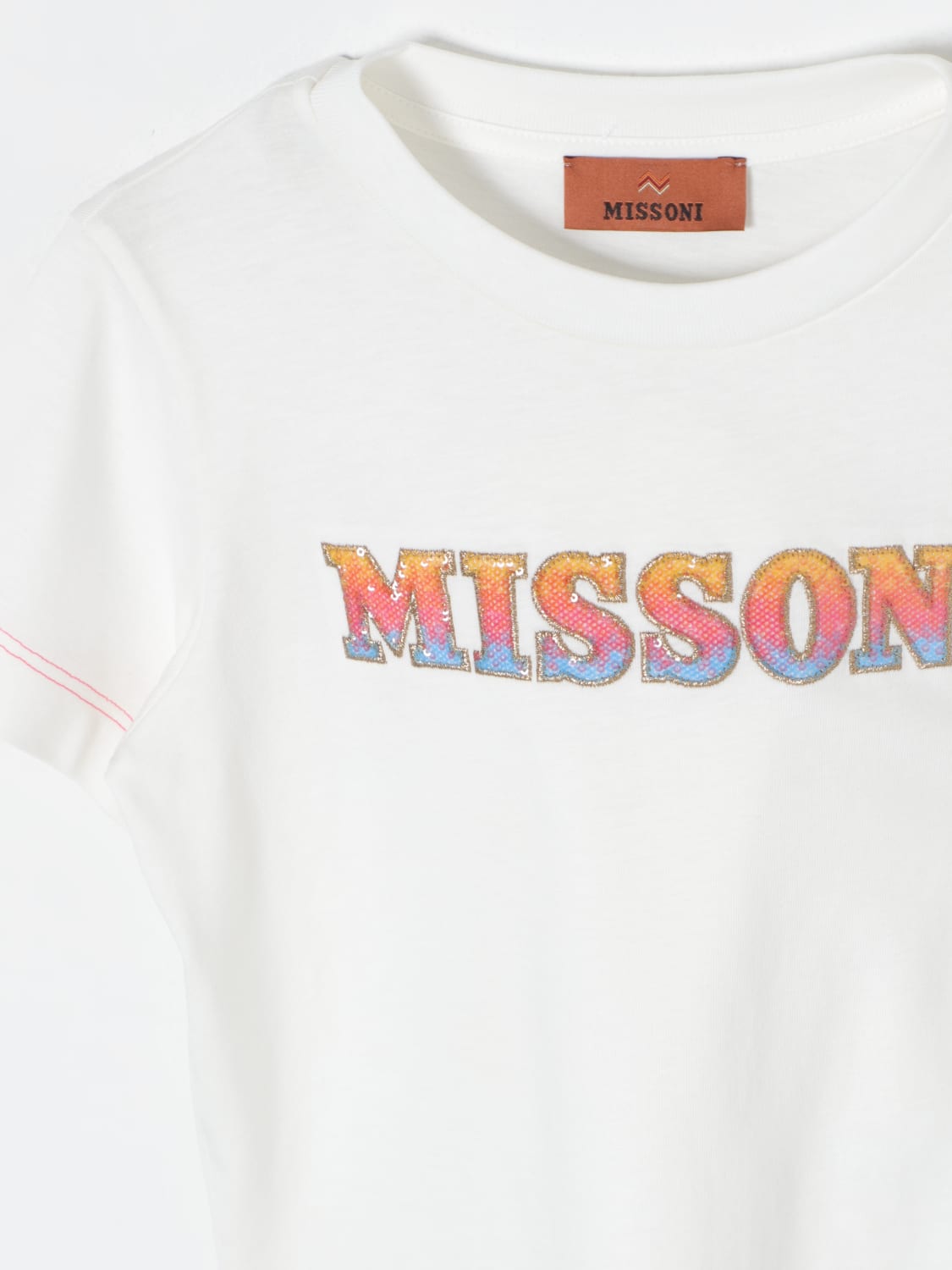 MISSONI T-SHIRT: T-shirt in cotone Missoni, Bianco - Img 3