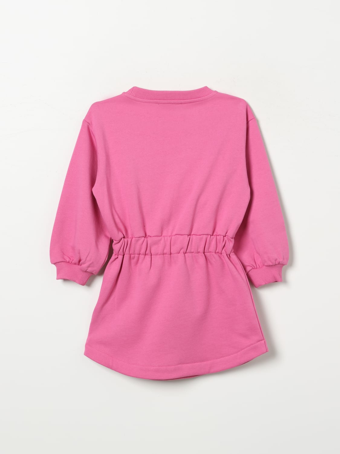 BALMAIN ABITO: Abito a felpa in cotone Balmain, Fuxia - Img 2