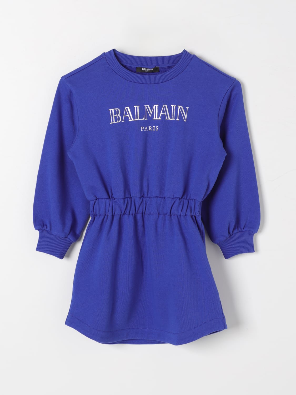 BALMAIN KLEID: Kleid kinder Balmain Kids, Blau - Img 1