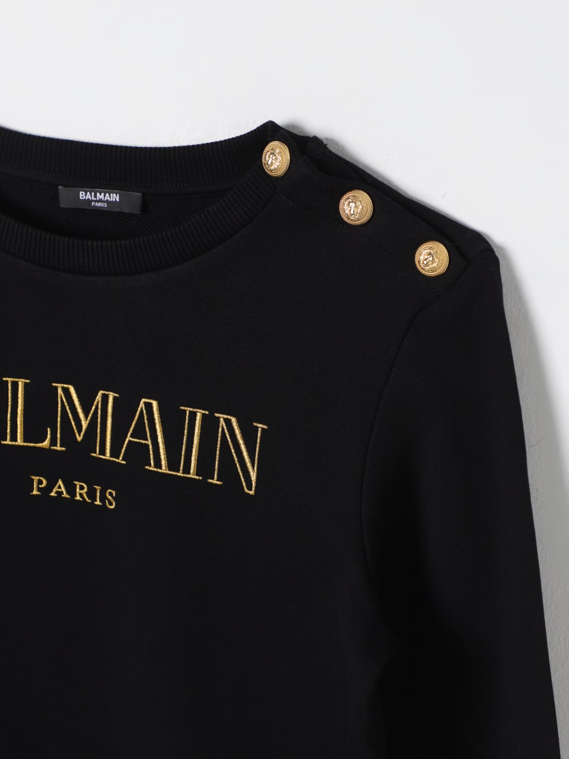 BALMAIN PULL: Pull enfant Balmain Kids, Noir - Img 3