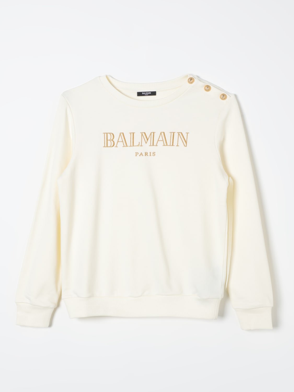 BALMAIN セーター: セーター ボーイ Balmain Kids, イエロークリーム - Img 1