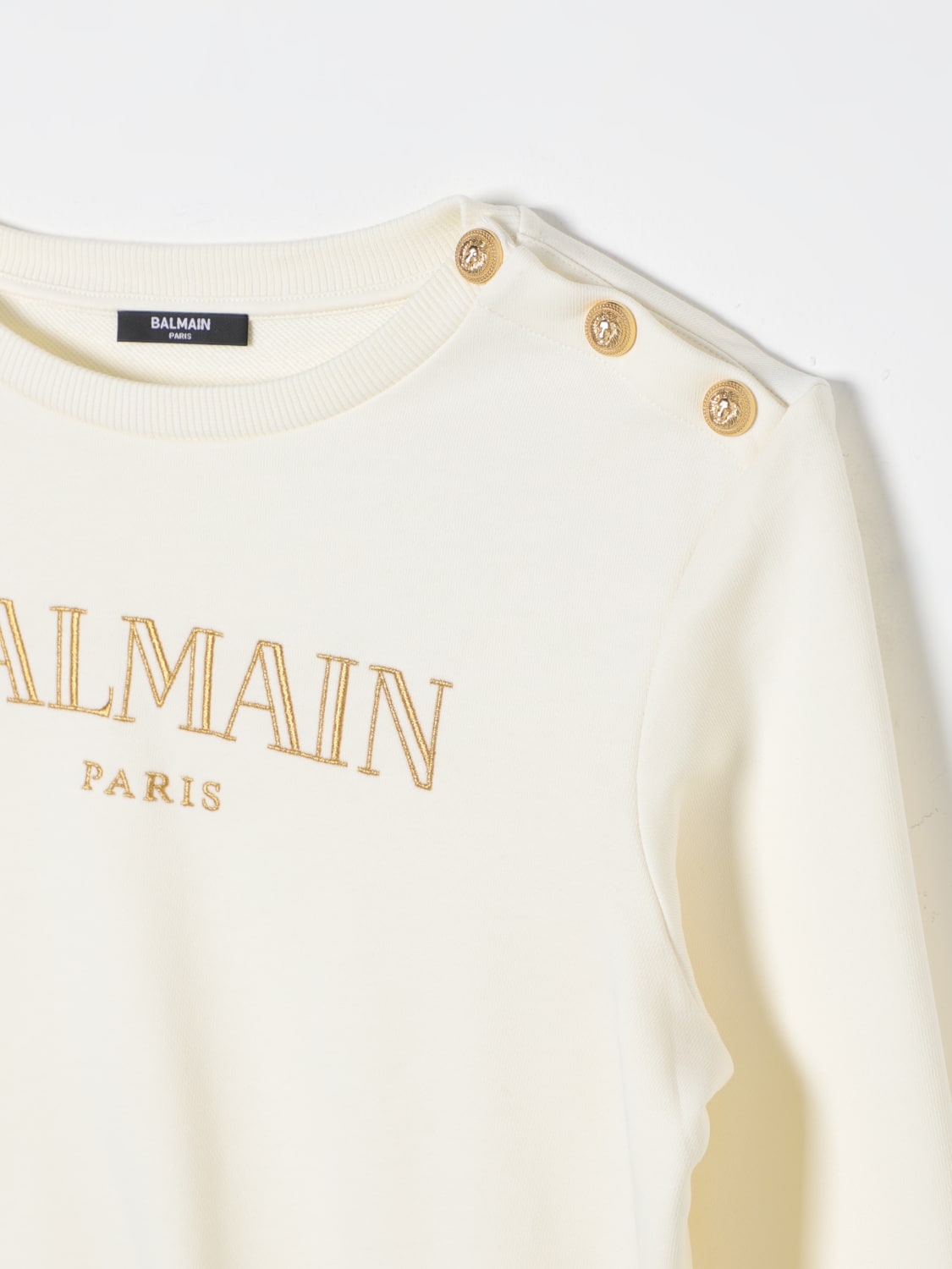 BALMAIN セーター: セーター ボーイ Balmain Kids, イエロークリーム - Img 3