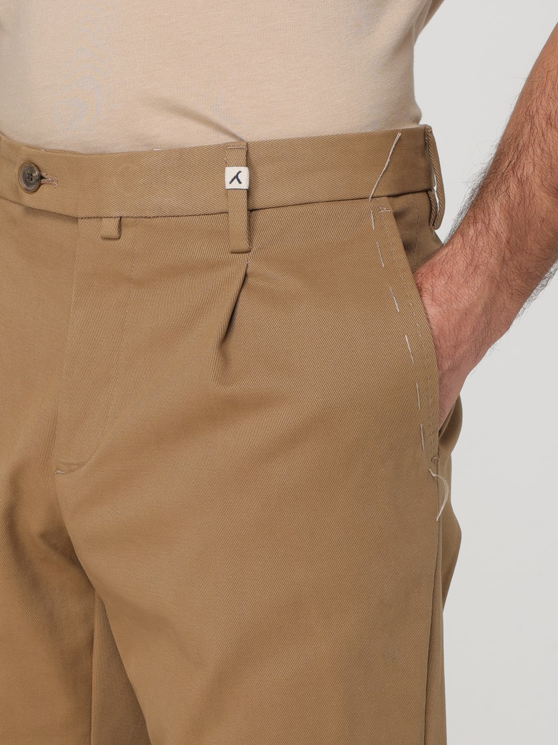 MYTHS PANTS: Pants men Myths, Beige - Img 3