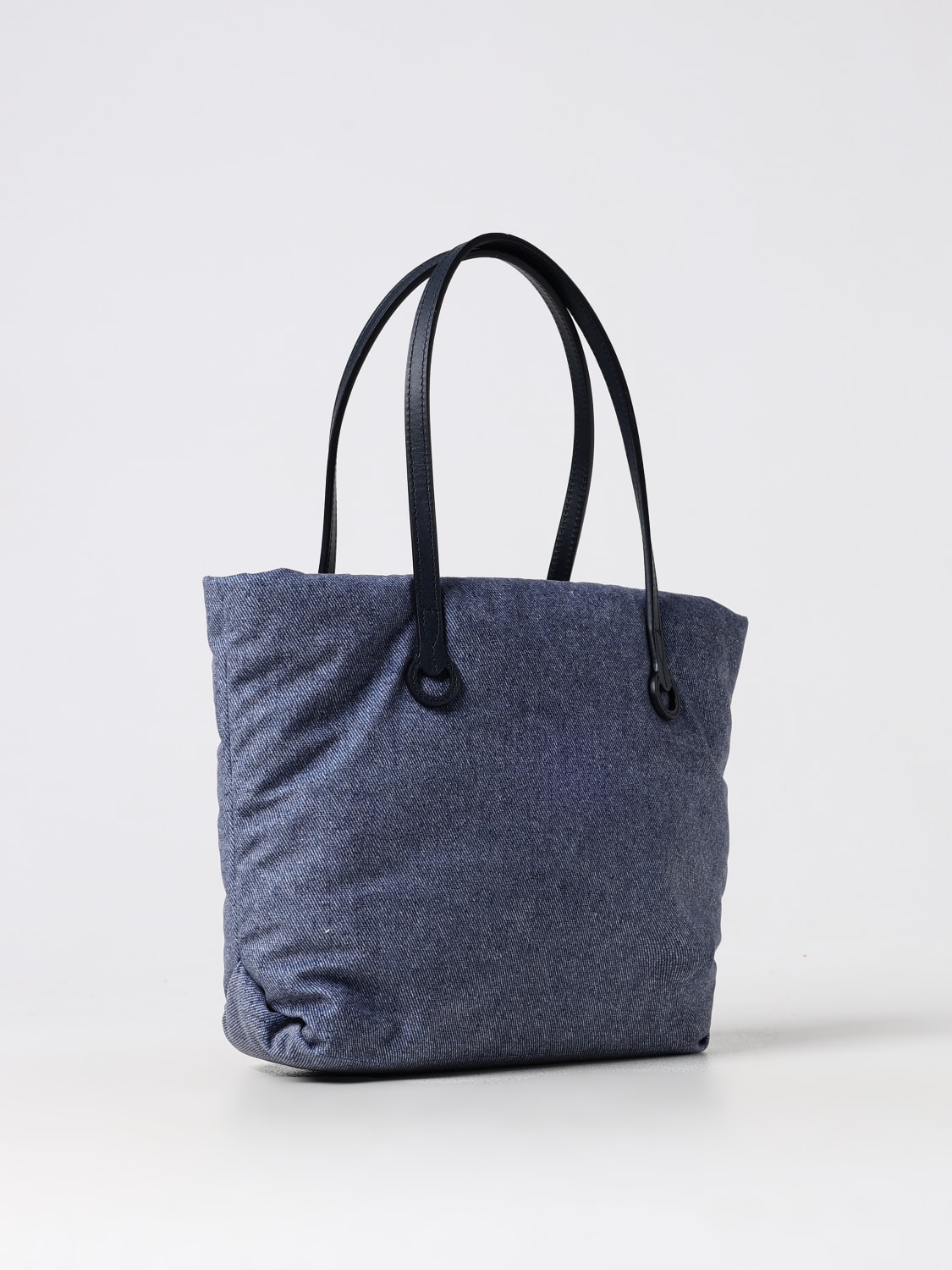 JW ANDERSON BORSA A SPALLA: Borsa Anchor JW Anderson in denim , Blue - Img 3