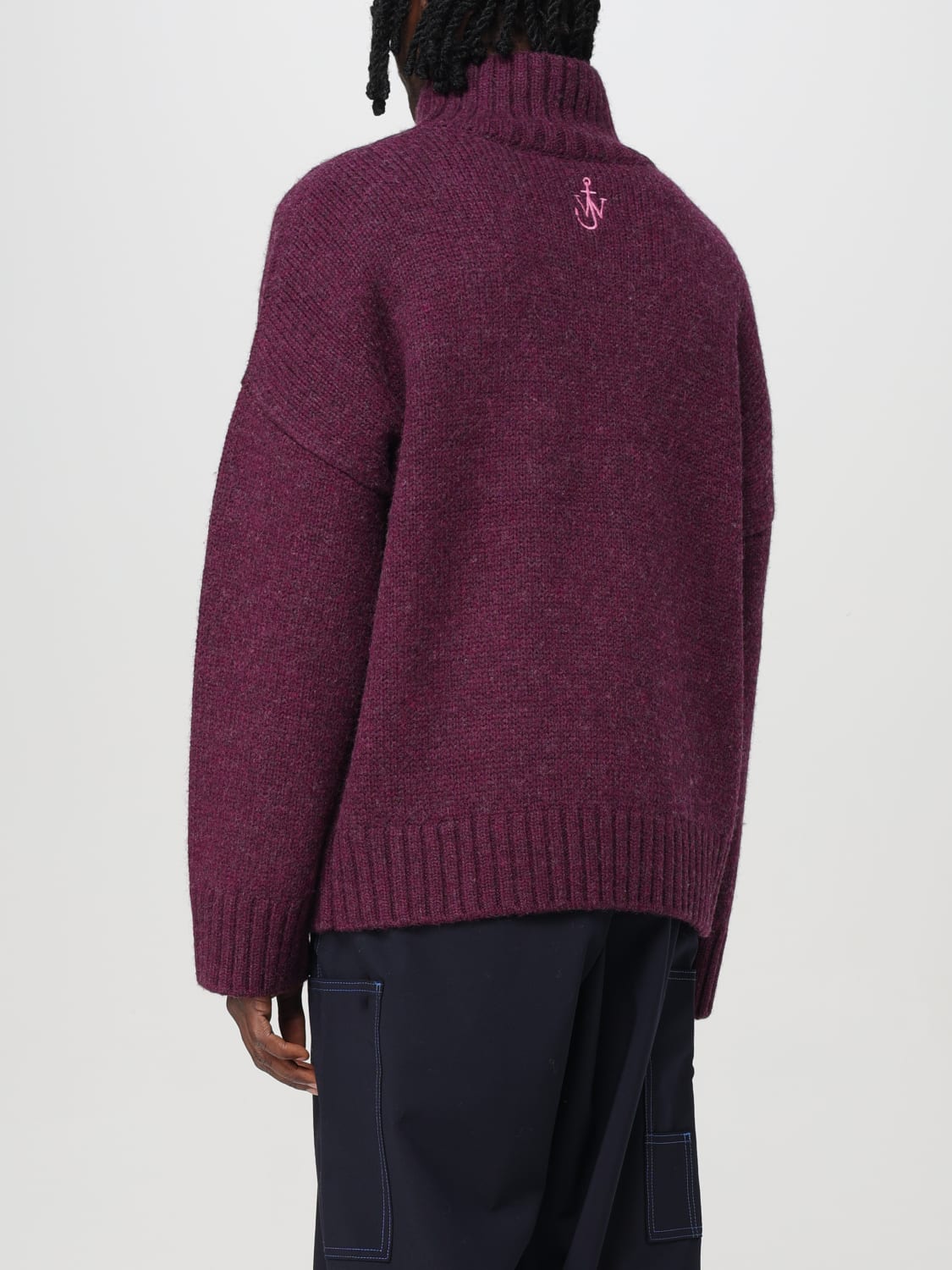 JW ANDERSON SWEATER: Sweater men Jw Anderson, Burgundy - Img 3