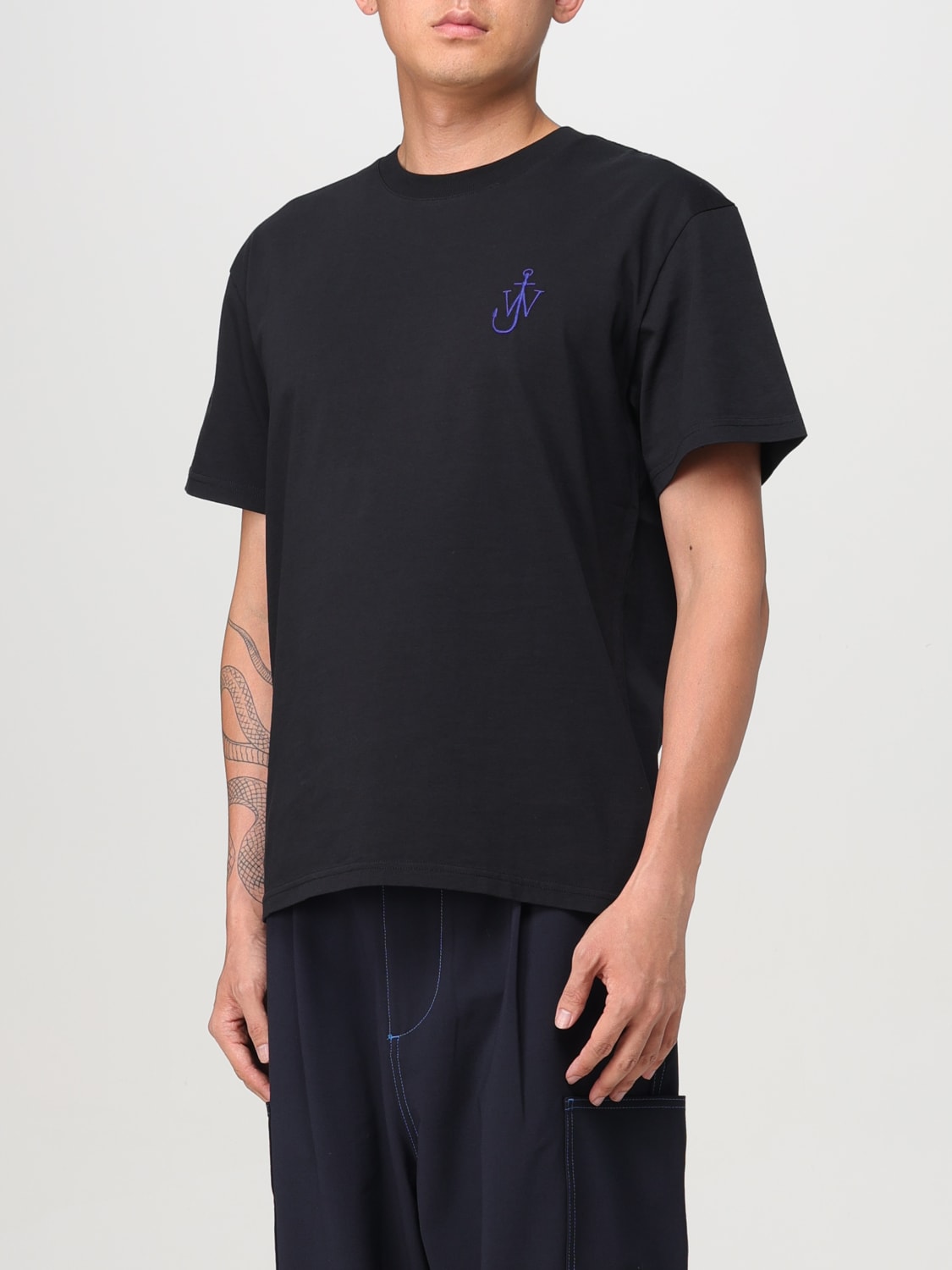 JW ANDERSON T-SHIRT: T-shirt homme Jw Anderson, Noir - Img 4