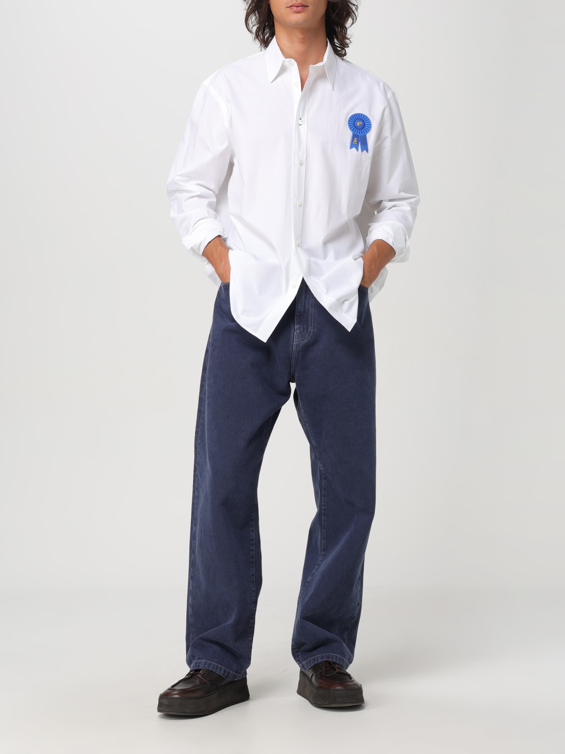 JW ANDERSON CAMISA: Camisa hombre Jw Anderson, Blanco - Img 2