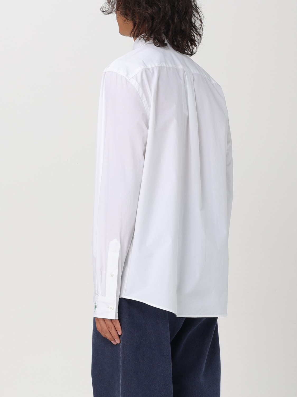 JW ANDERSON CAMICIA: Camicia JW Anderson in cotone con ricamo, Bianco - Img 3