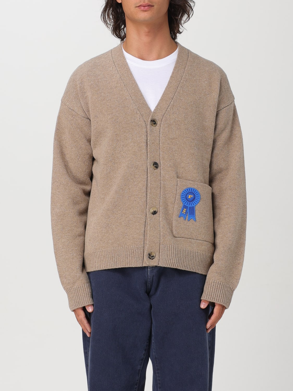 JW ANDERSON CARDIGAN: Sweater men Jw Anderson, Beige - Img 1