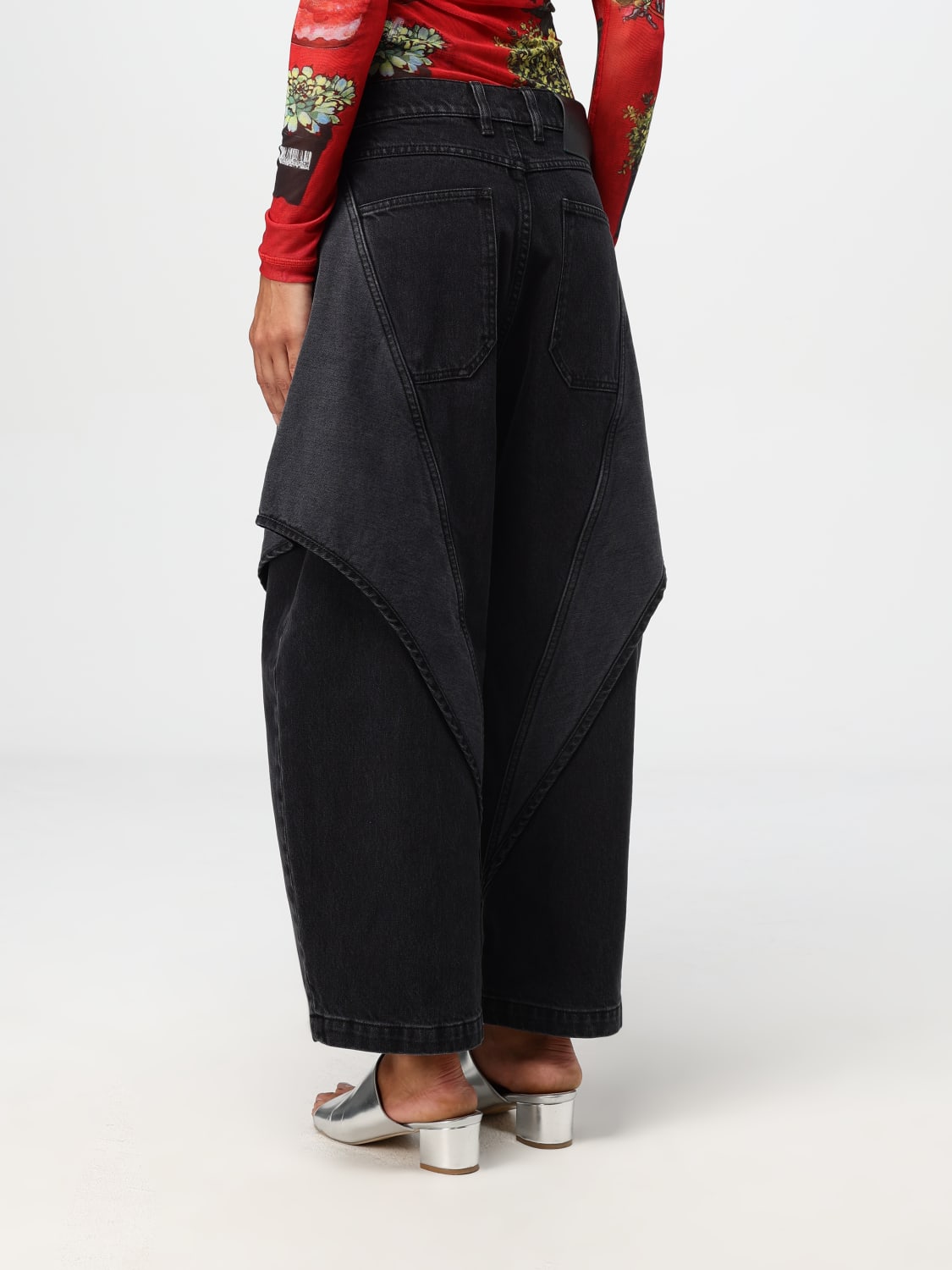 JW ANDERSON JEANS: Pants woman Jw Anderson, Black - Img 3