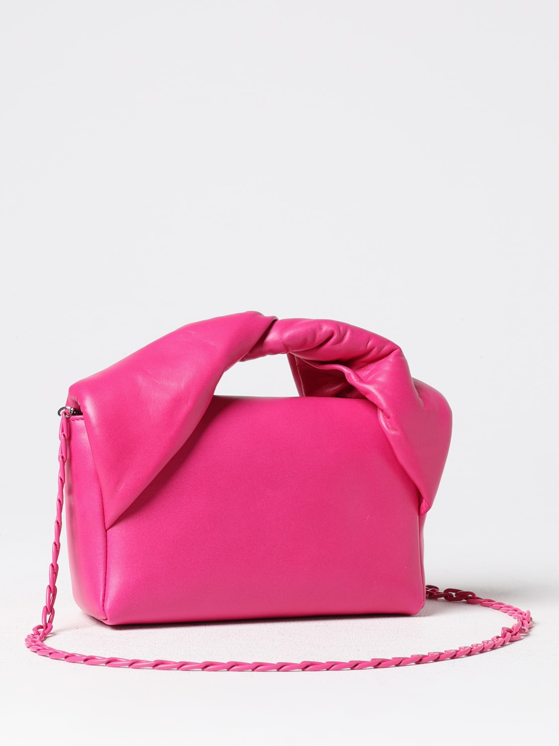 JW ANDERSON BORSA MINI: Borsa JW Anderson in nappa , Fuxia - Img 3