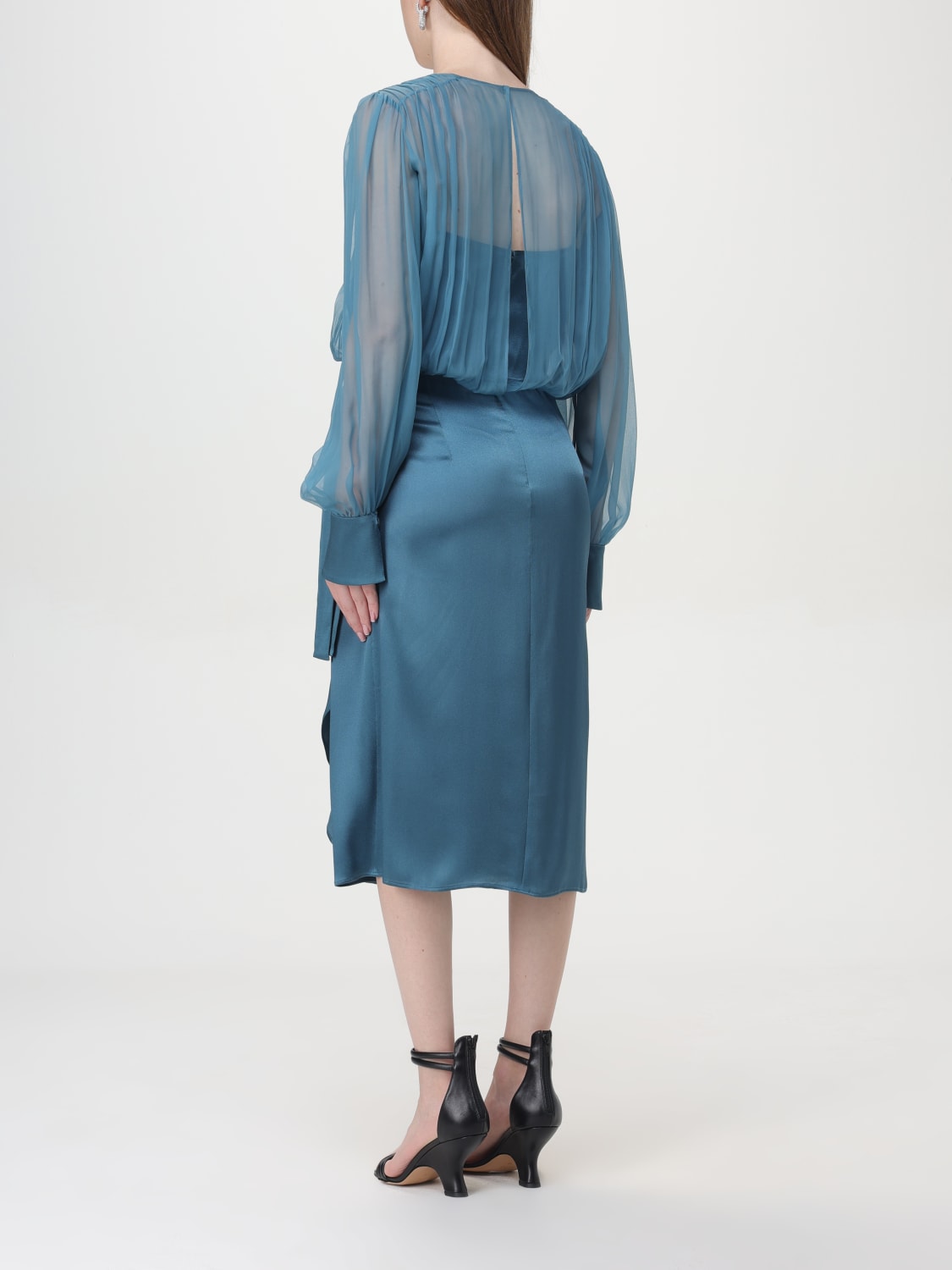 ALBERTA FERRETTI DRESS: Dress woman Alberta Ferretti, Teal - Img 2