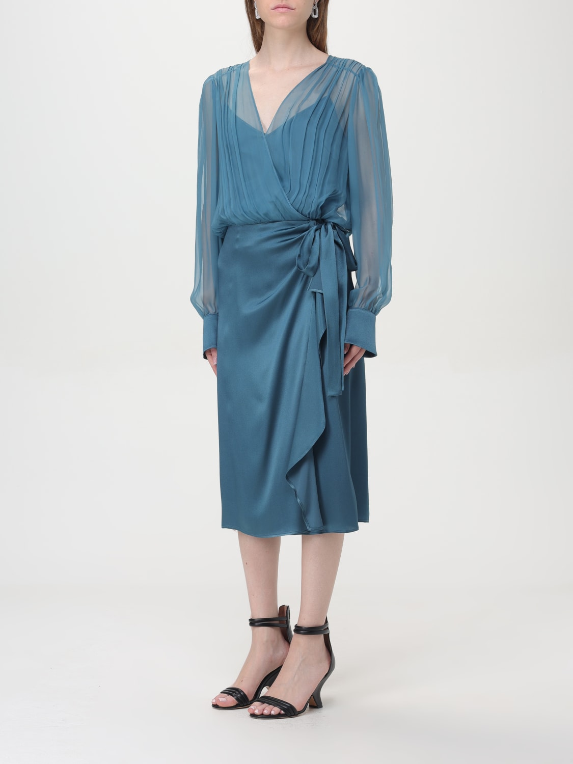 ALBERTA FERRETTI DRESS: Dress woman Alberta Ferretti, Teal - Img 3