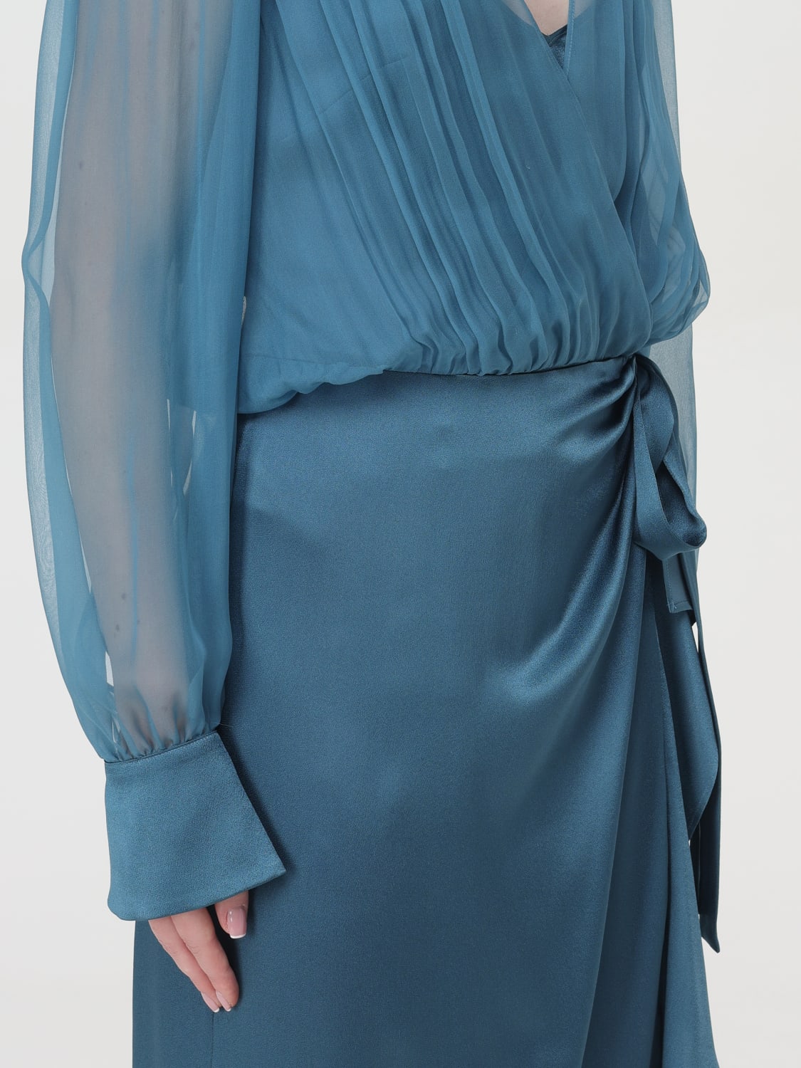 ALBERTA FERRETTI DRESS: Dress woman Alberta Ferretti, Teal - Img 4