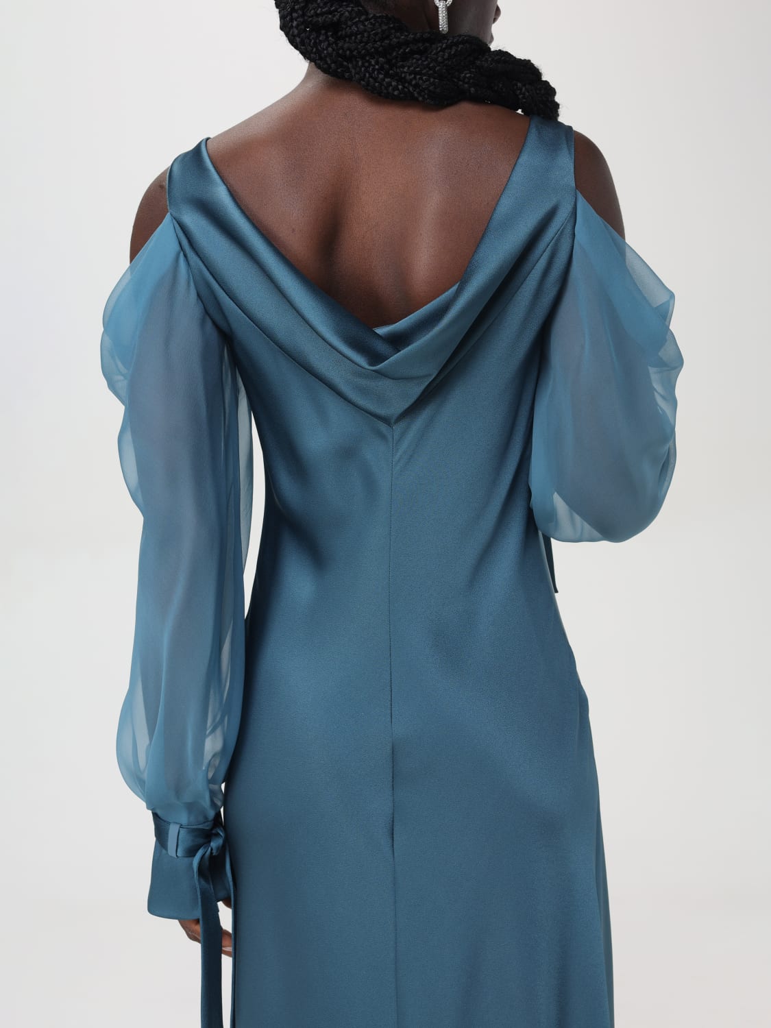 ALBERTA FERRETTI DRESS: Dress woman Alberta Ferretti, Teal - Img 4