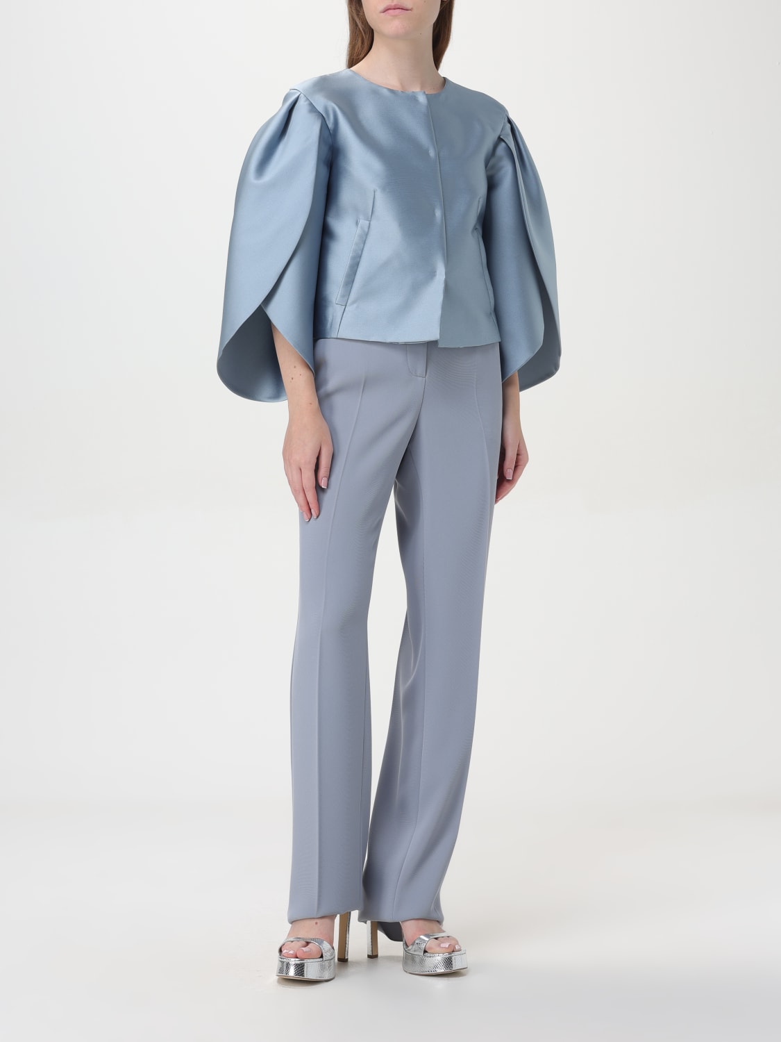 ALBERTA FERRETTI JACKET: Blazer woman Alberta Ferretti, Sky Blue - Img 2