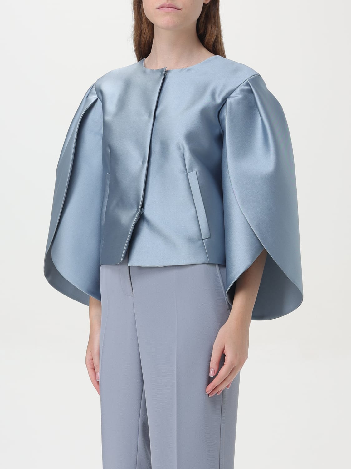 ALBERTA FERRETTI JACKET: Blazer woman Alberta Ferretti, Sky Blue - Img 4