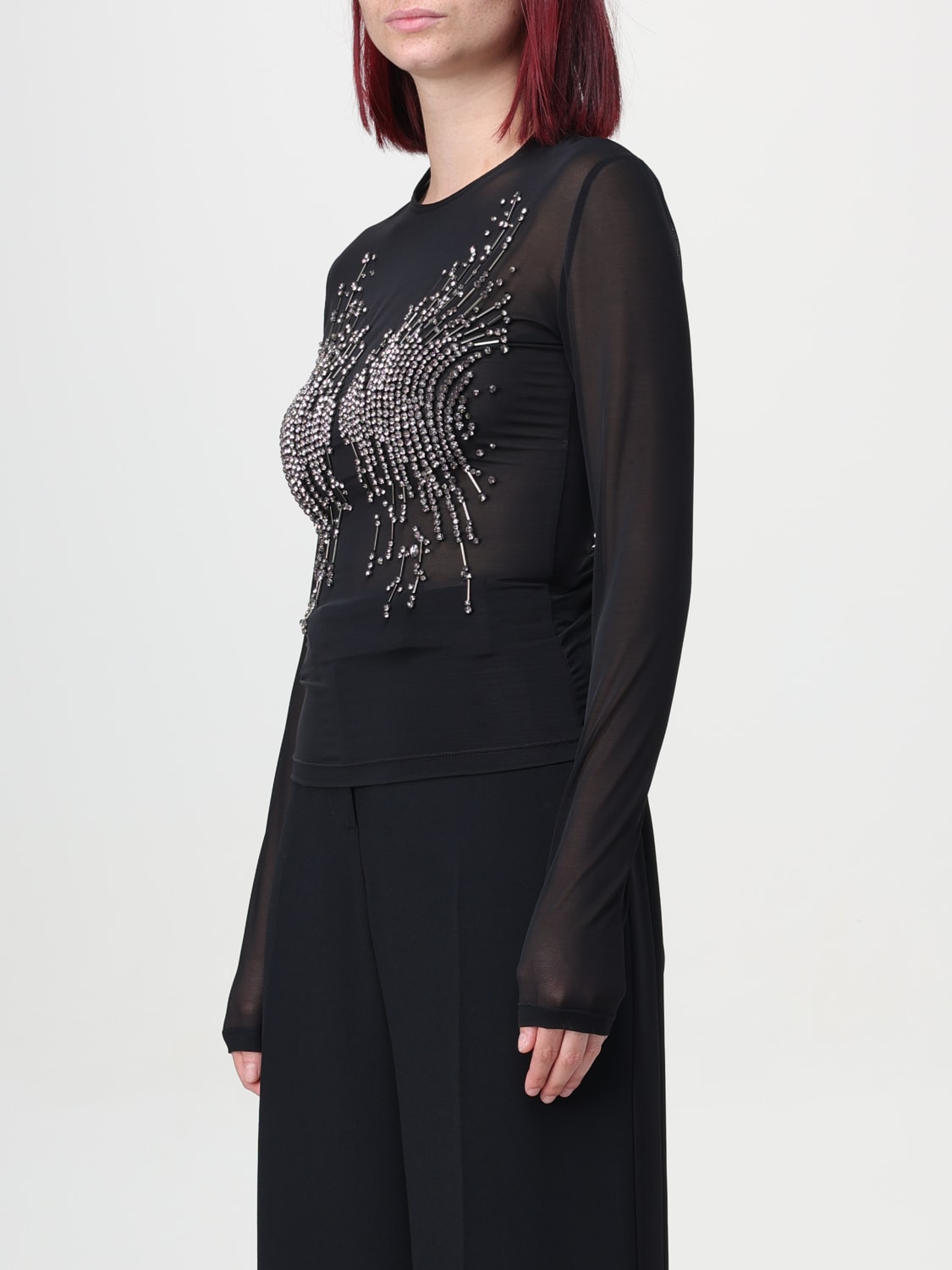 ALBERTA FERRETTI トップス: トップス レディース Alberta Ferretti, ブラック - Img 3