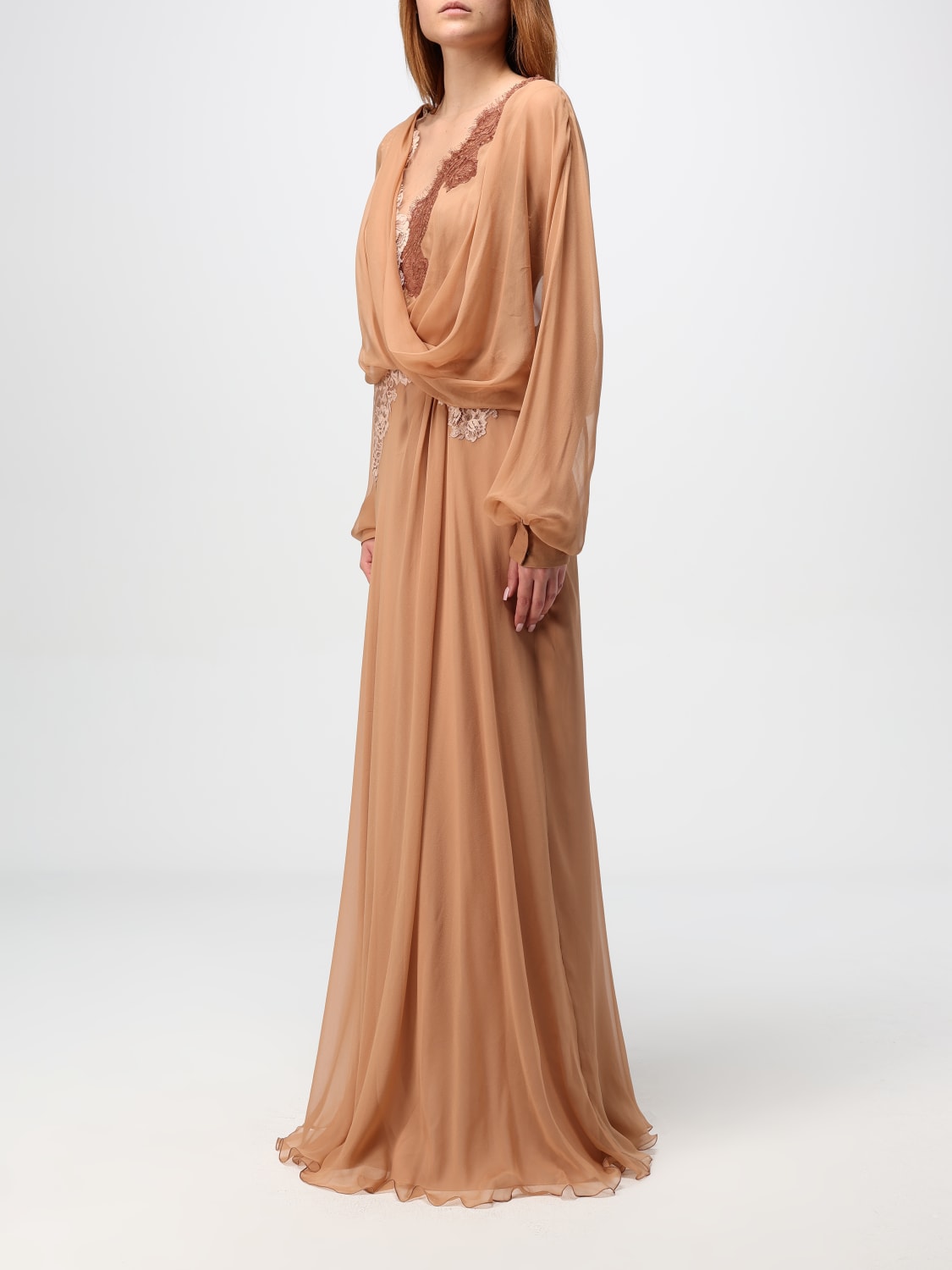 ALBERTA FERRETTI DRESS: Dress woman Alberta Ferretti, Beige - Img 3