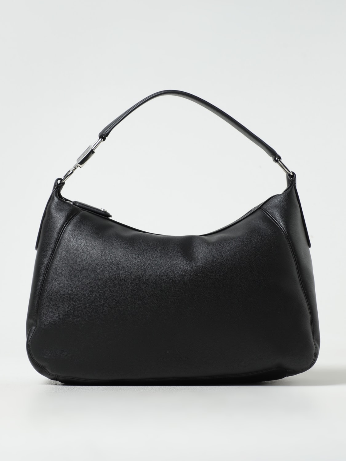 ARMANI EXCHANGE BORSA A SPALLA: Borsa hobo Emporio Armani in pelle sintetica , Nero - Img 1