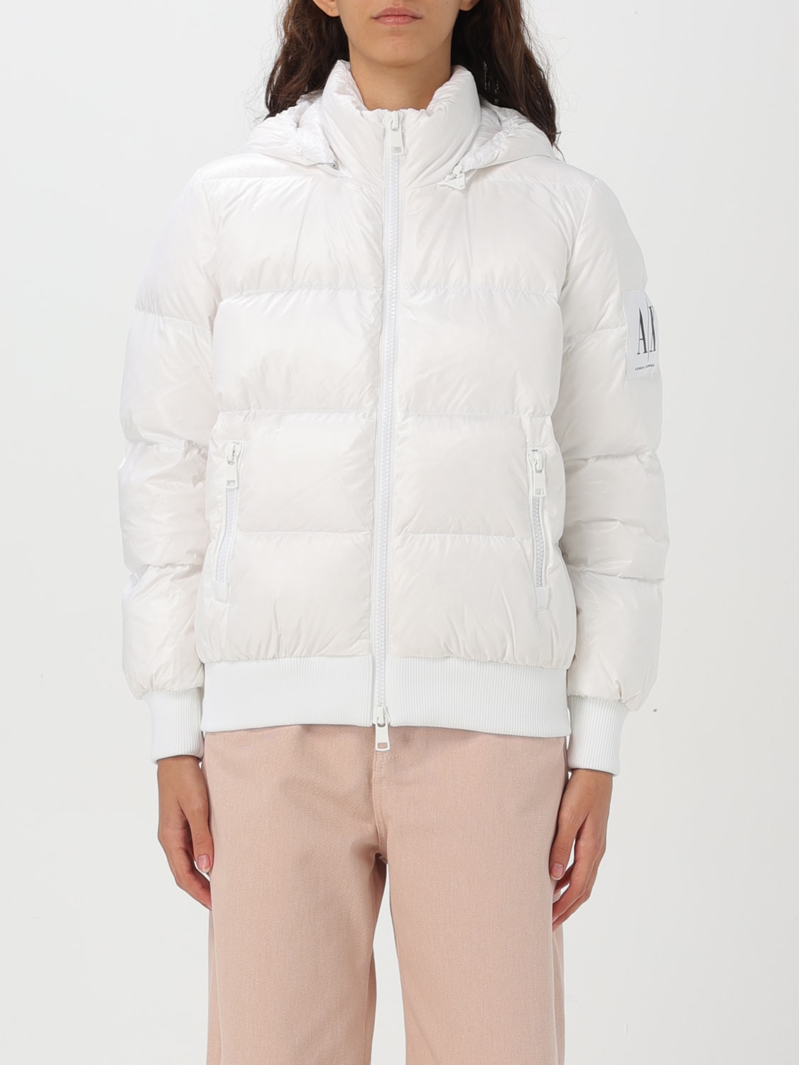 EMPORIO ARMANI M ホワイト スキー アウター レディース Armani Exchange Outlet: Jacket woman - White | Armani